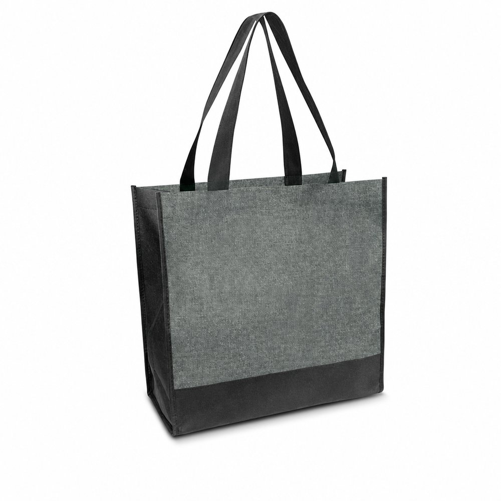 Heathered Non-Woven Gusset Tote Bag