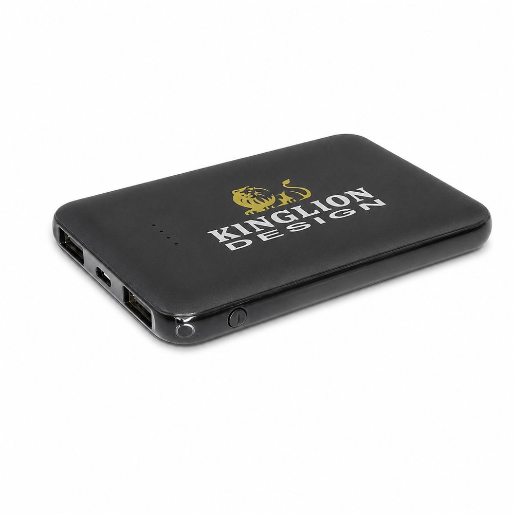 Compact 5000mAh Dual-Port Portable Power Bank