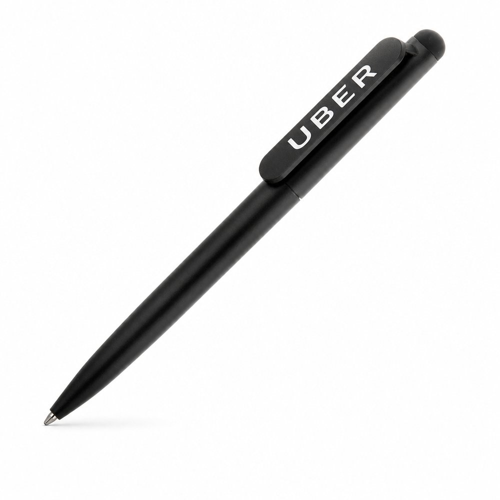 Stealth Stylus Pen — Black Twist-Action Ballpoint