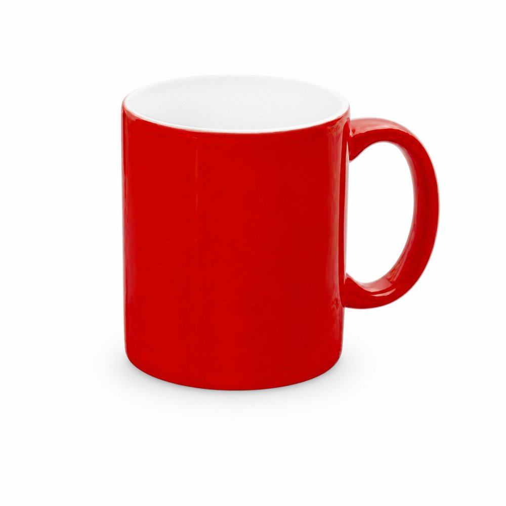 Branded Ceramic Mugs 300ml — Red & Orange
