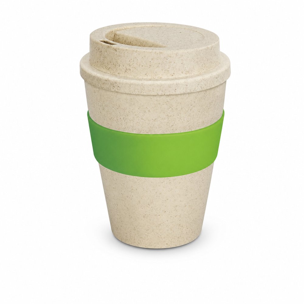 Branded 350ml Rice Husk Reusable Coffee Cups