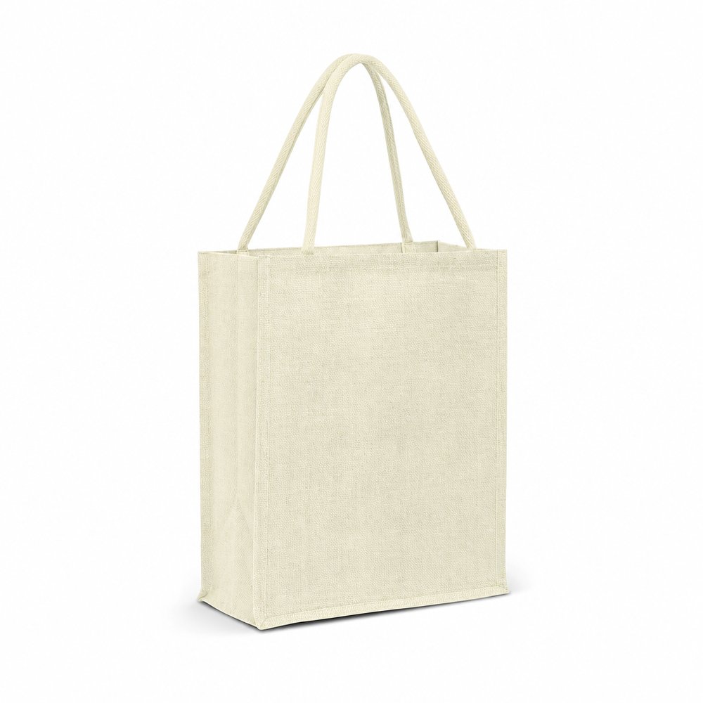 Zoe Large Jute Tote Bag — Branded Eco Carry-All