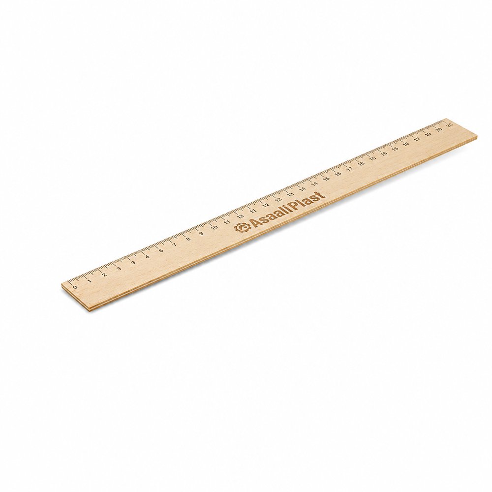 Branded Wooden Ruler 30cm — Beech Eco Stationery
