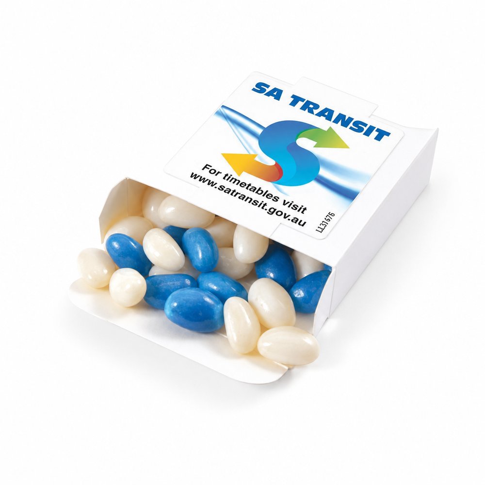 Eco Jelly Bean Boxes 50g — Branded Corporate Lollies