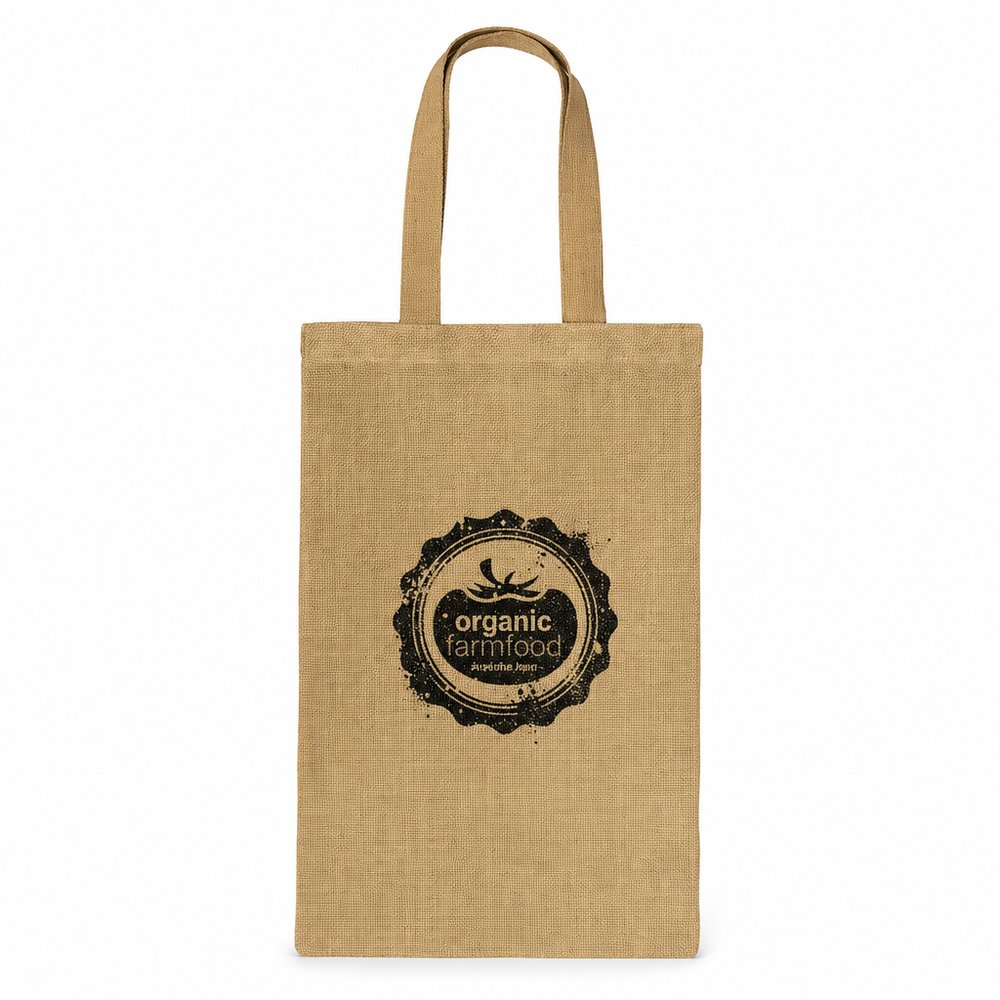 Small Jute Tote Bag — Custom Printed Eco Bag
