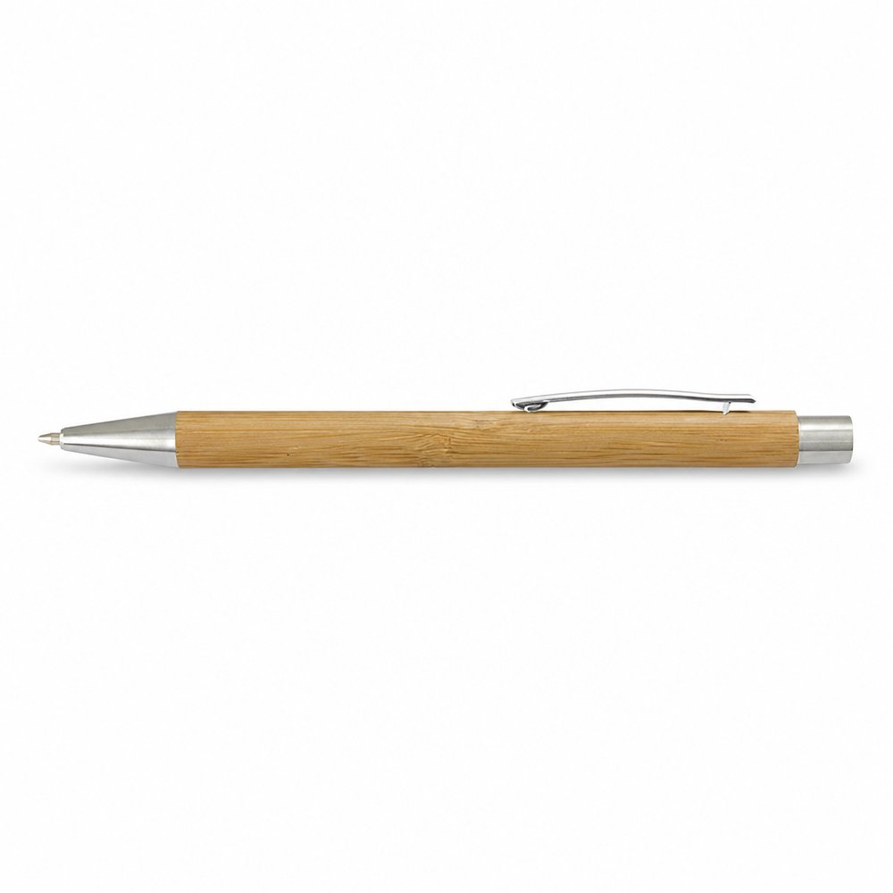 Bamboo Retractable Pens — Branded Eco Ballpoints