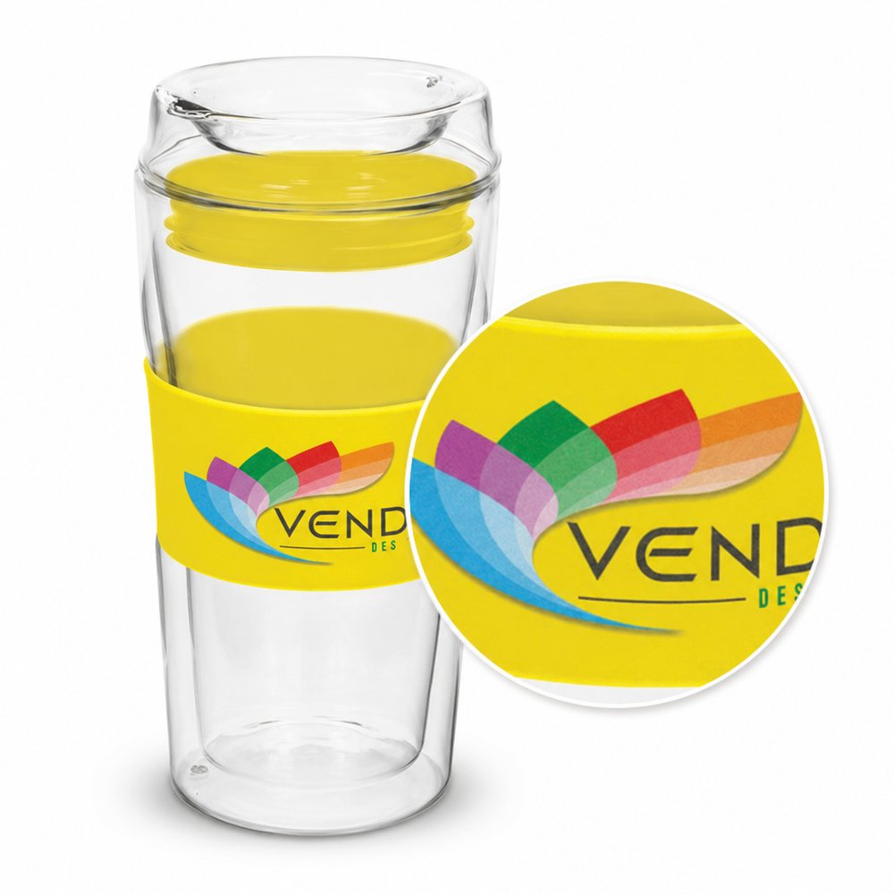 Double Walled Glass Cup 350ml — Eco Borosilicate