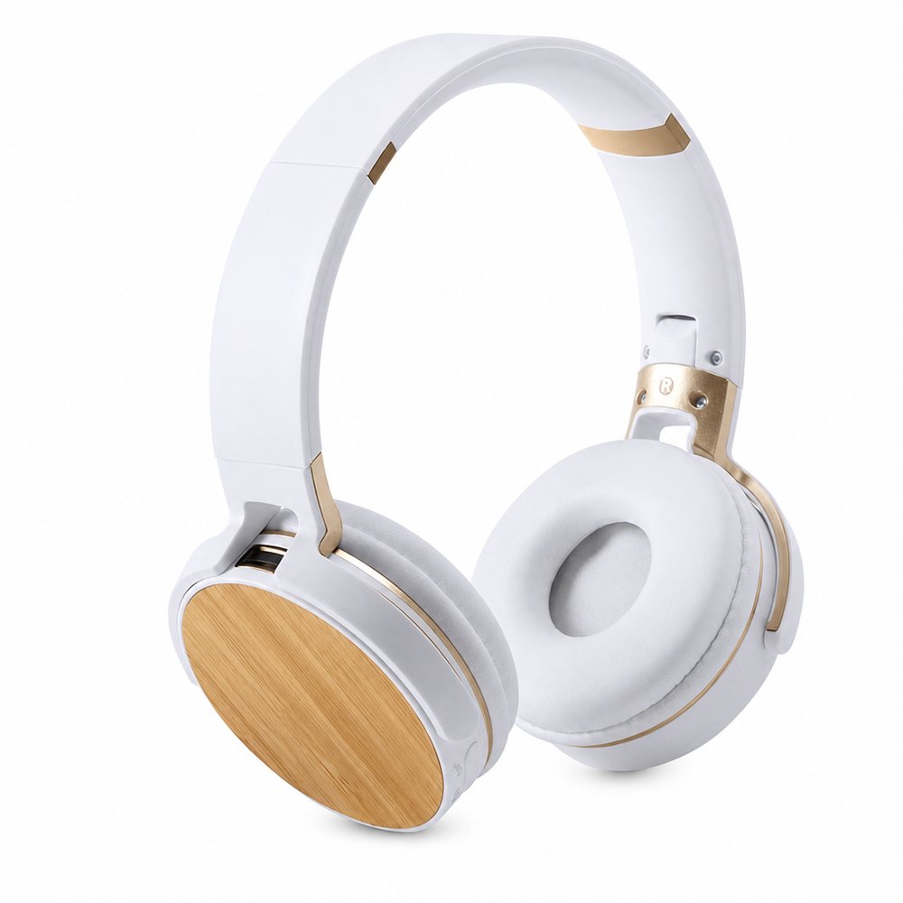 Acoustic Bamboo Foldable Bluetooth Headphones