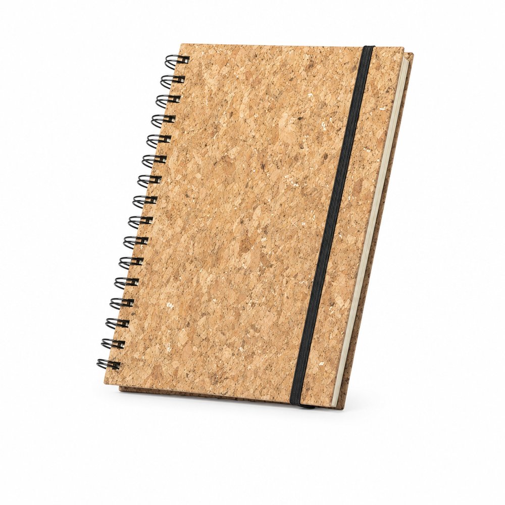 Cork A5 Spiral Notebook — Branded Eco Stationery