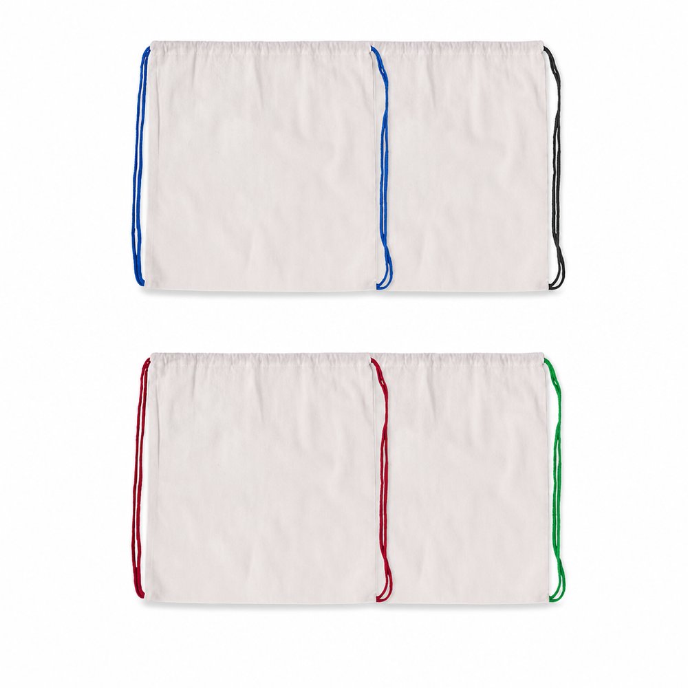Custom Natural Cotton Drawstring Backpack 120gsm