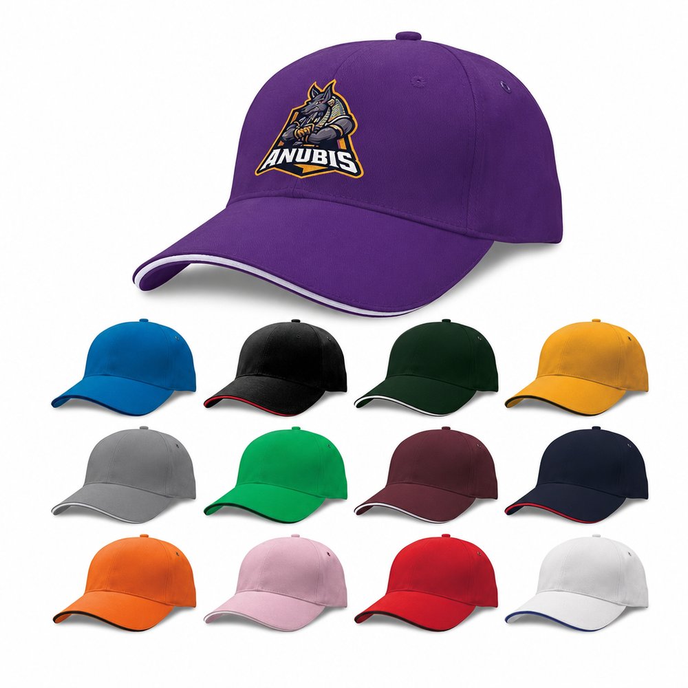 Sandwich Peak Caps — Custom Branded Cotton Caps