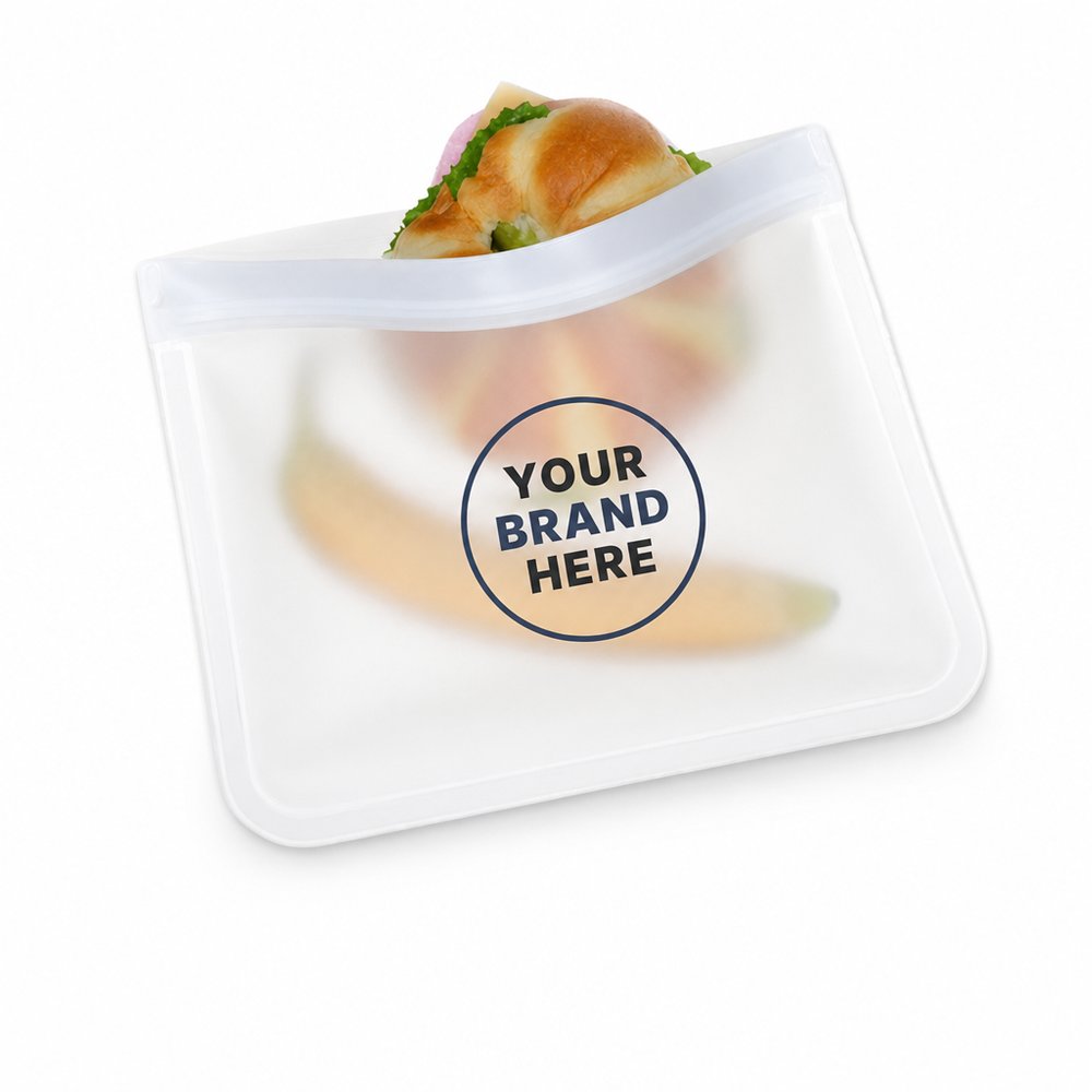 Reusable PEVA Storage Pouch 21.5 x 18cm — Custom Printed
