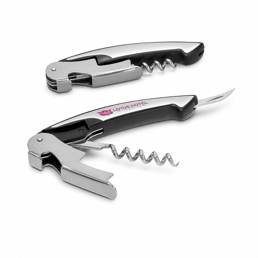 Branded Wine Waiter's Knife — 3-in-1 Sommelier Tool
