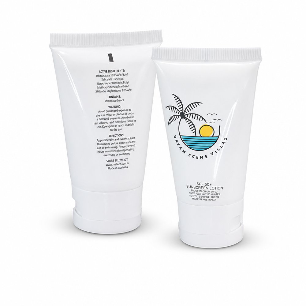 Branded SPF50+ Sunscreen Tubes 30ml