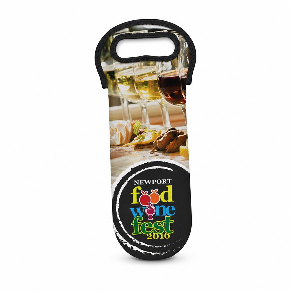 Full Colour Neoprene Wine Cooler Bag — Branded