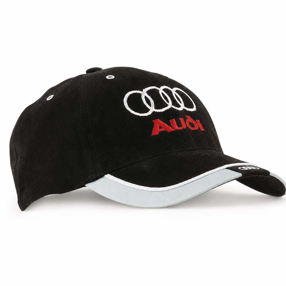 Brushed Cotton Cap with Reflective Peak Trim