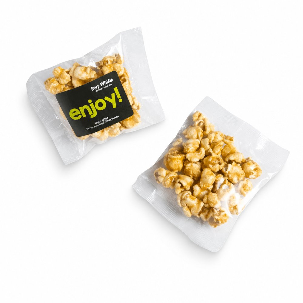 Branded Caramel Popcorn Bags 15g — Australian Made