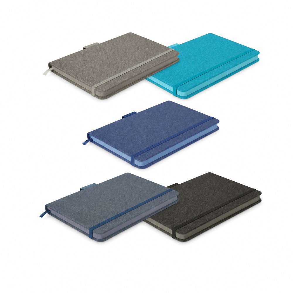 Heather Textured A5 Notebooks — Branded Journals