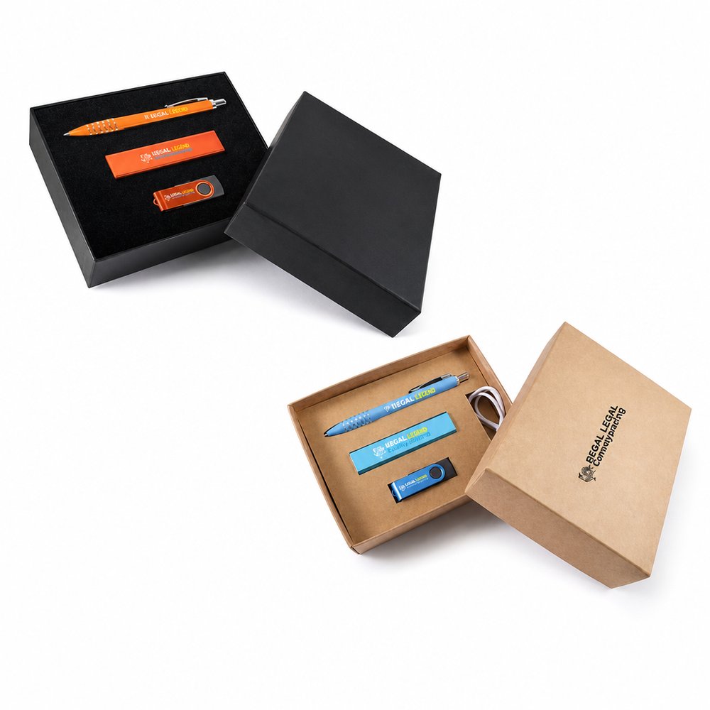 Executive Tech Trio Power Bank & USB Gift Box