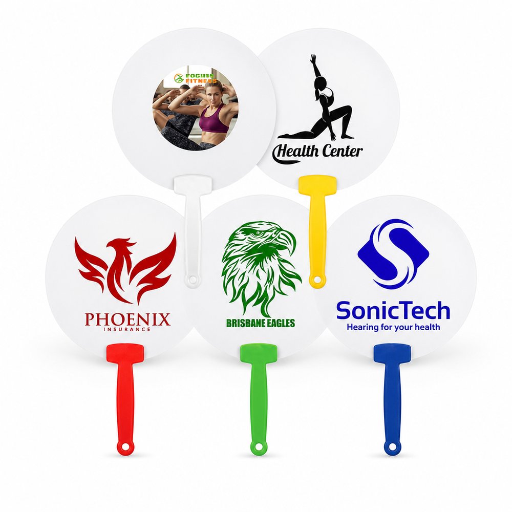 Custom Printed Hand Fans — Plastic Promotional Fans