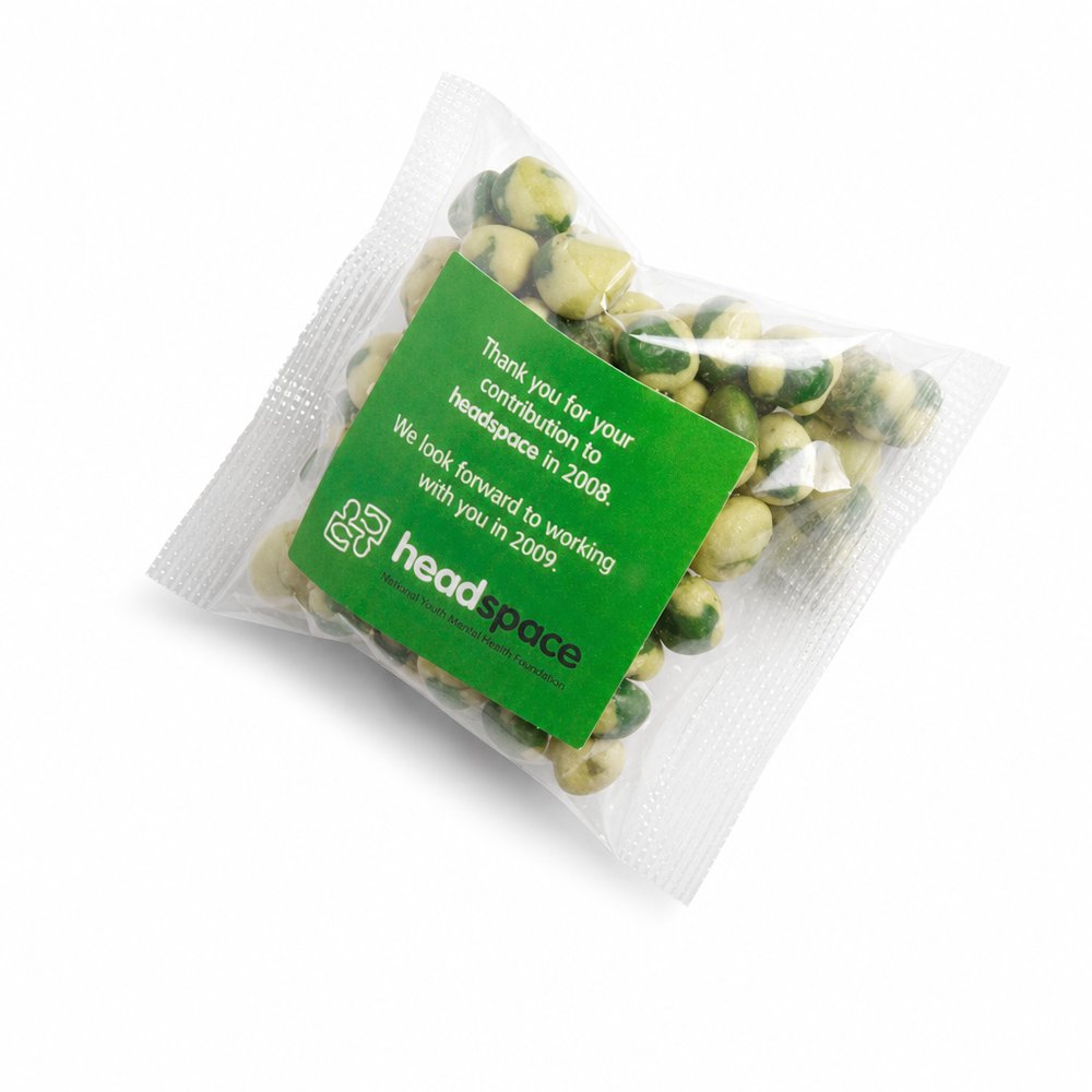 Branded Wasabi Peas 25g Snack Bag