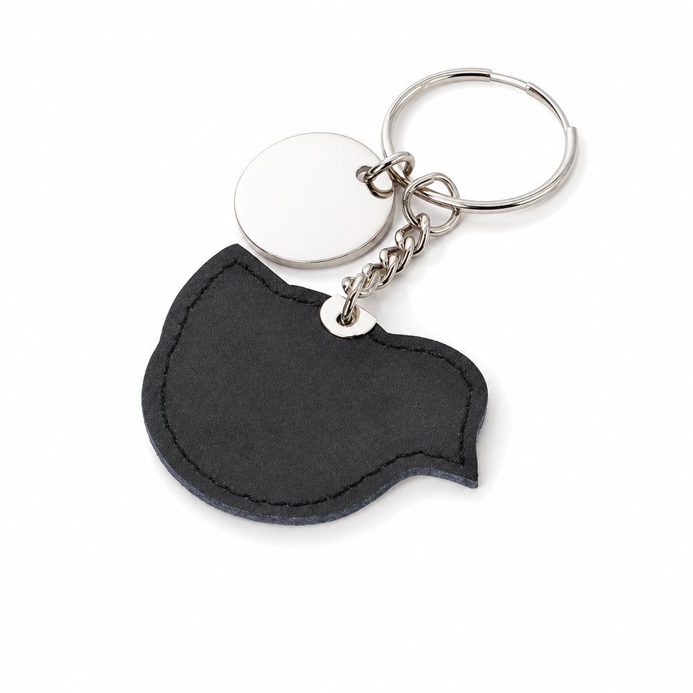 Custom Profile Leather Keyring
