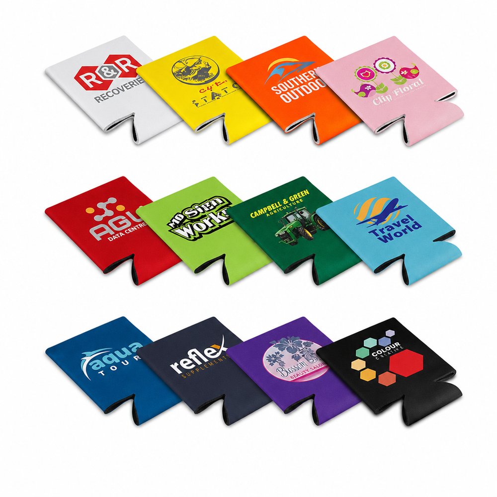Branded Neoprene Stubby Holders - Custom Print