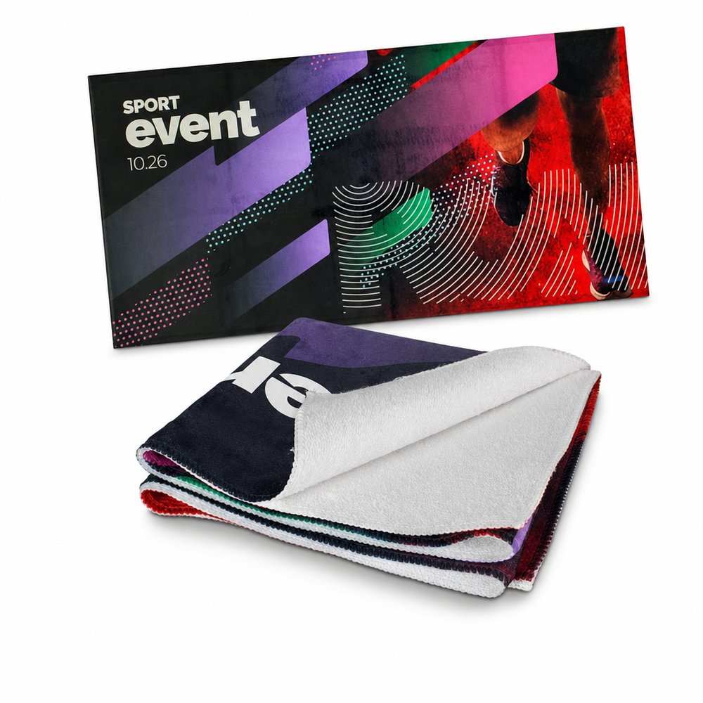 Custom Sports Towel with Full-Colour Sublimation Print