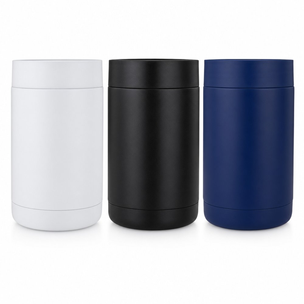 Trekk Vacuum Stubby Cooler 375ml — Insulated Stainless