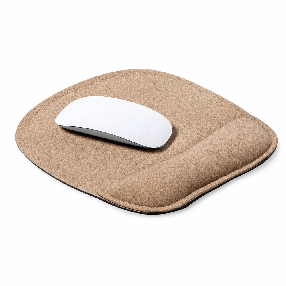 Cork Mousepad with Wrist Rest — Branded