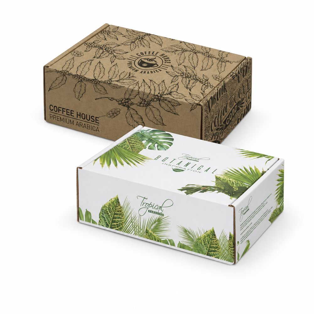 Custom Die Cut Presentation Box with Hinged Lid