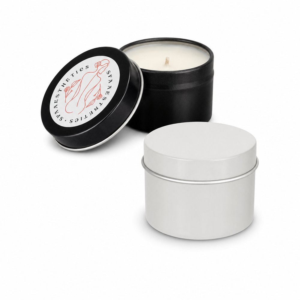 Branded Vanilla Travel Candle in Tin — 35g