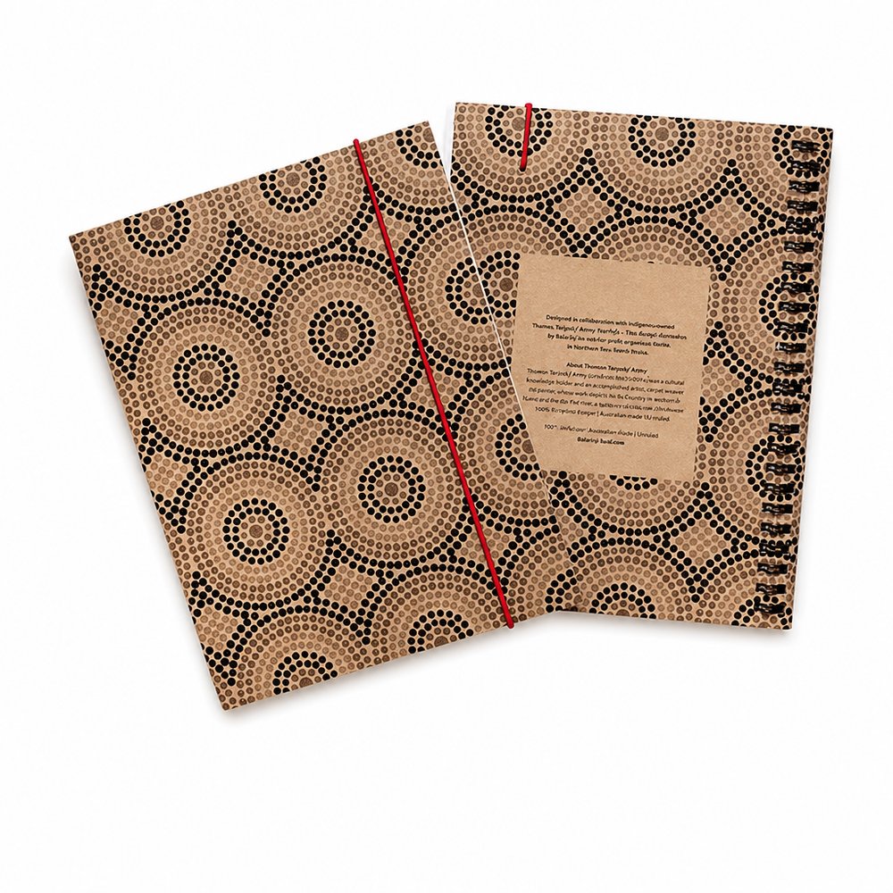 A5 Kraft Notebook — Indigenous Art by Thomas Avery