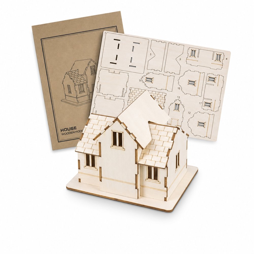 Basswood Model House Kit — Custom Branded