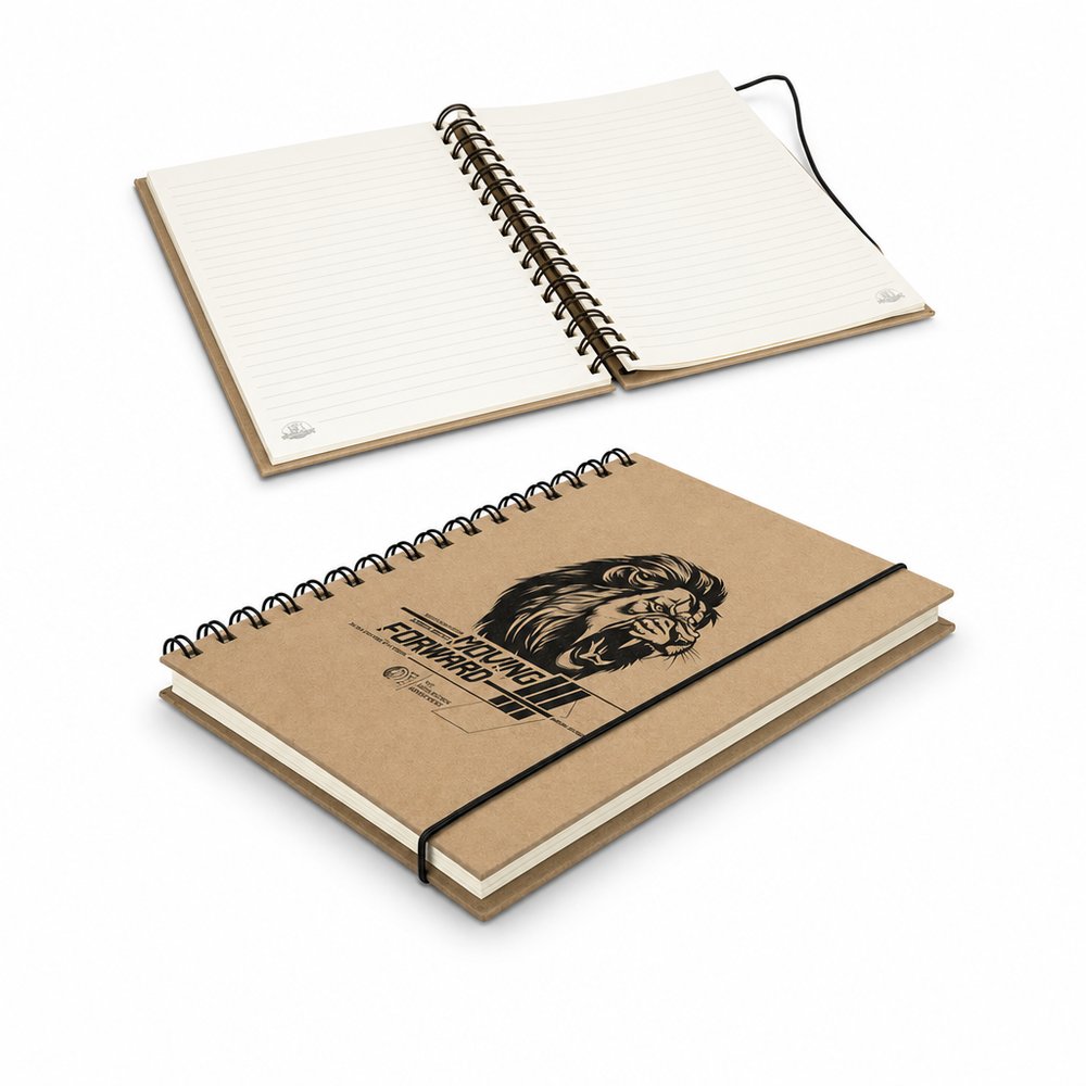 Sugarcane Spiral Notebook A5 — Kraft Cover Journal