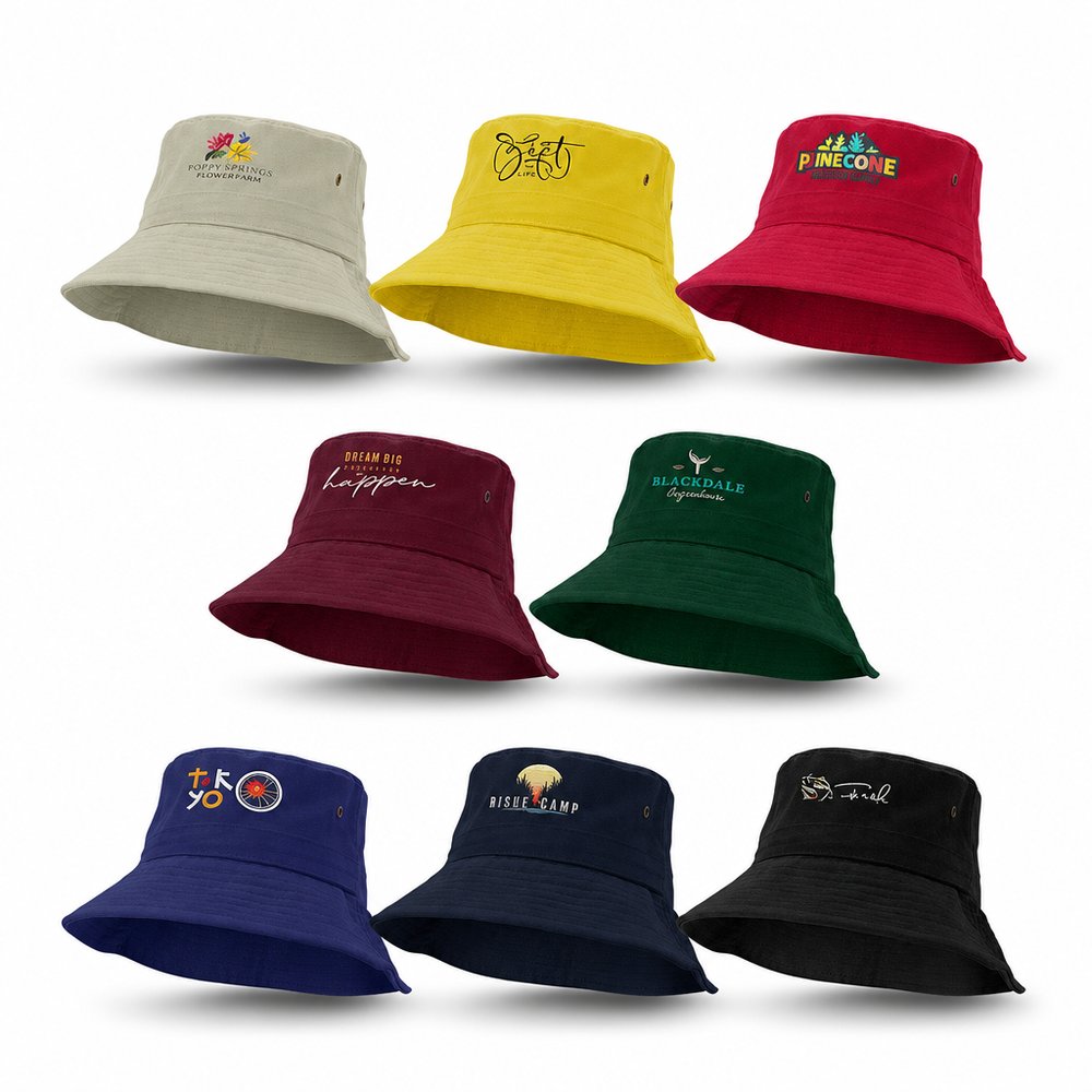 Custom Bucket Hats in Cotton Twill with UPF50