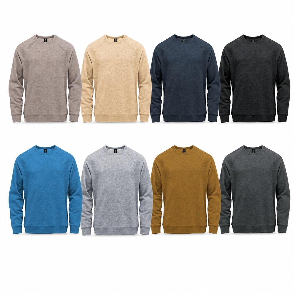 Recycled Polyester Sweatshirt — Branded Crew Neck