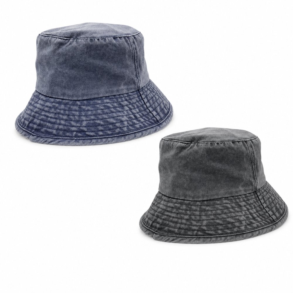 Washed Chino Bucket Hat — Custom Branded Headwear