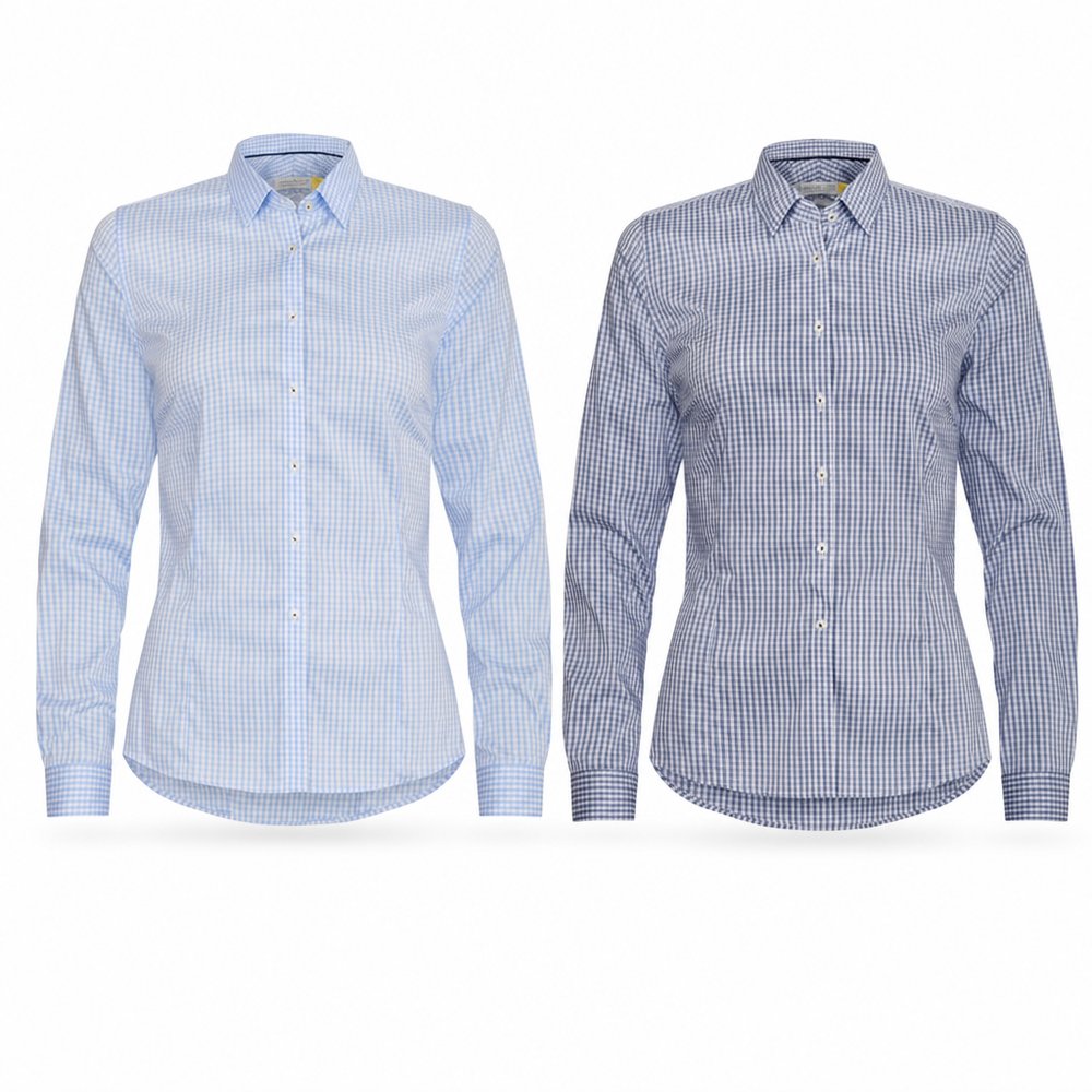 Womens Check Business Shirt — Branded Corporate Uniform