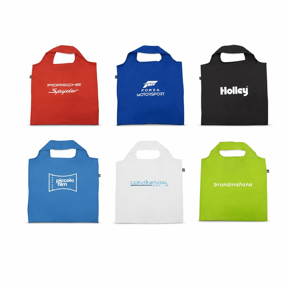 Recycled PET Foldable Tote Bag — Custom Branded