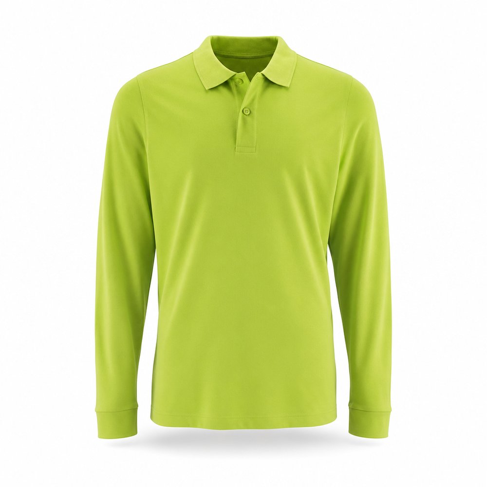 Men's Long Sleeve Polo Shirt — Custom Branded