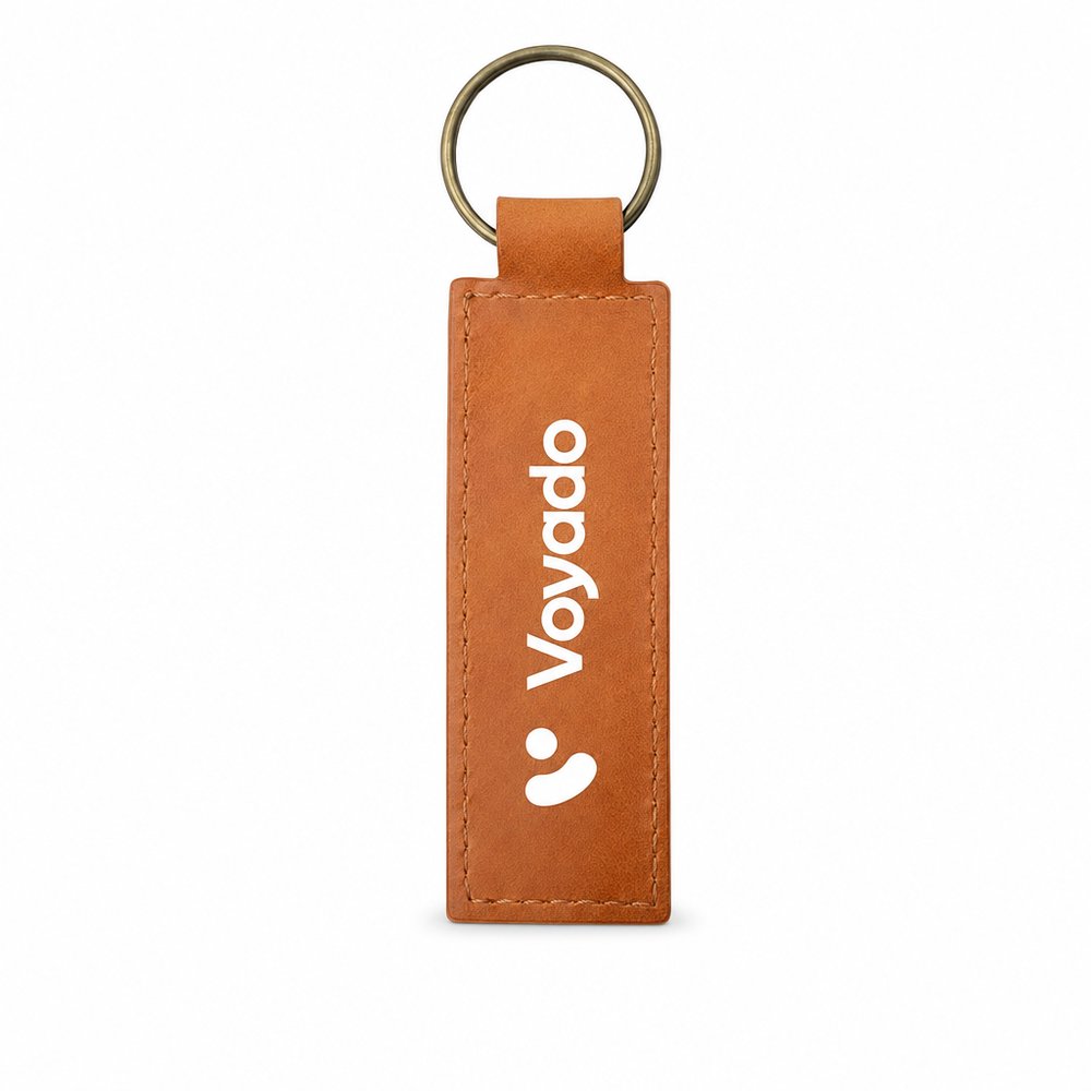Recycled Leather Keyrings — Branded Custom Keychains