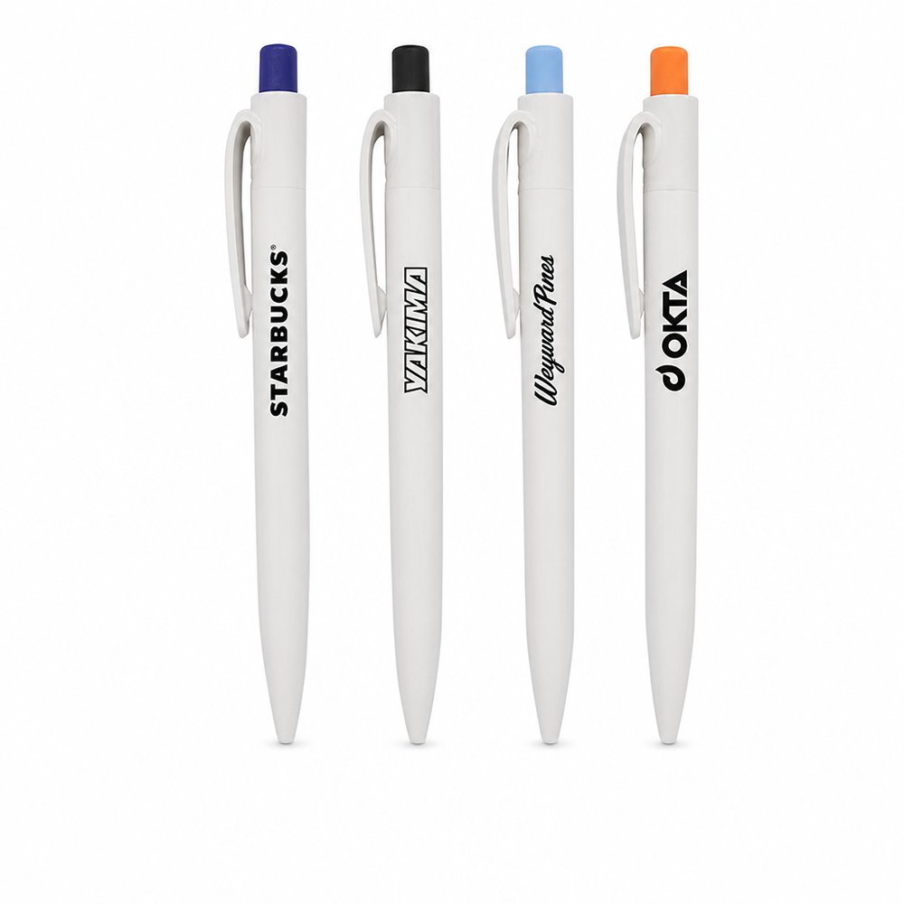 Seashell Pen — Branded Click Pen with Crushed Shell Barrel