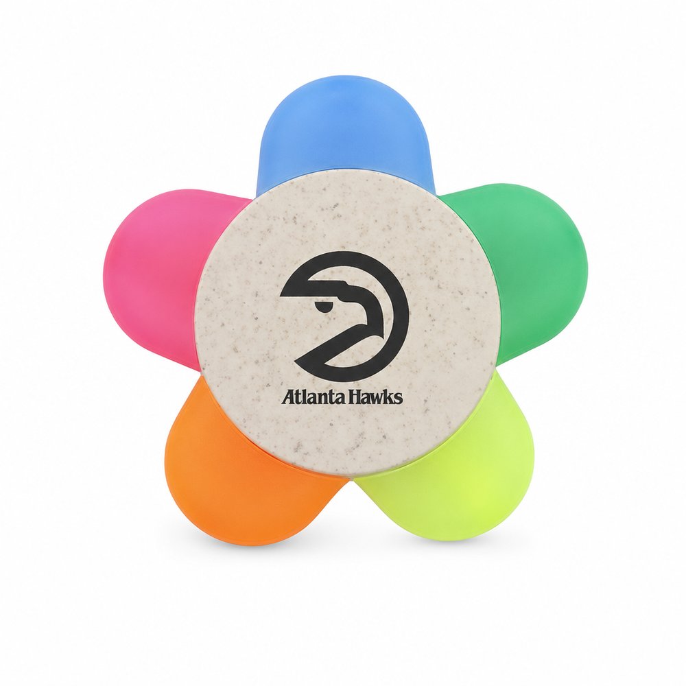 Eco Wheat Straw Flower Highlighter Set