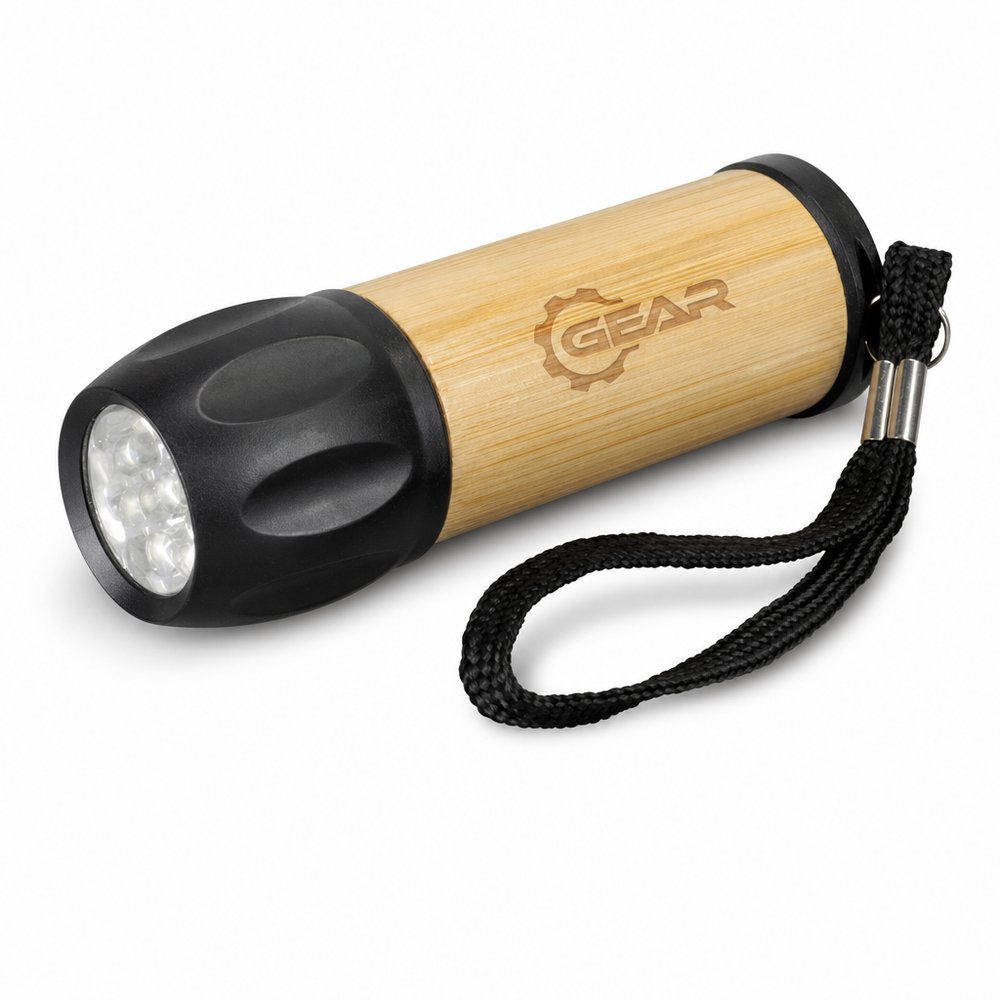 Bamboo LED Torch — Branded Custom Pocket Torch
