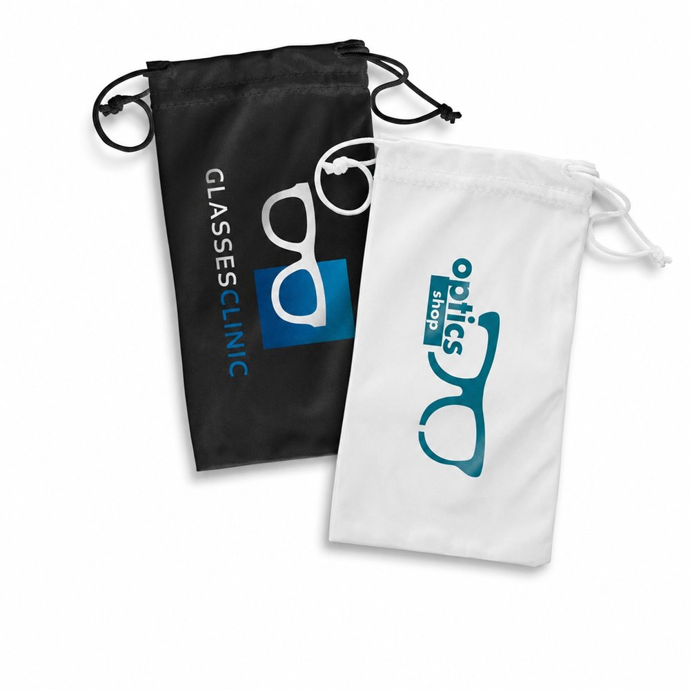 Branded Microfibre Drawstring Pouch for Sunglasses