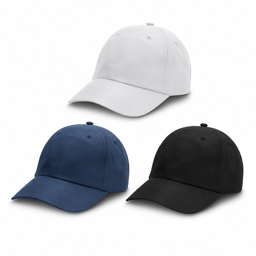 Recycled Polyester Six Panel Caps (GRS Certified, Adjustable)