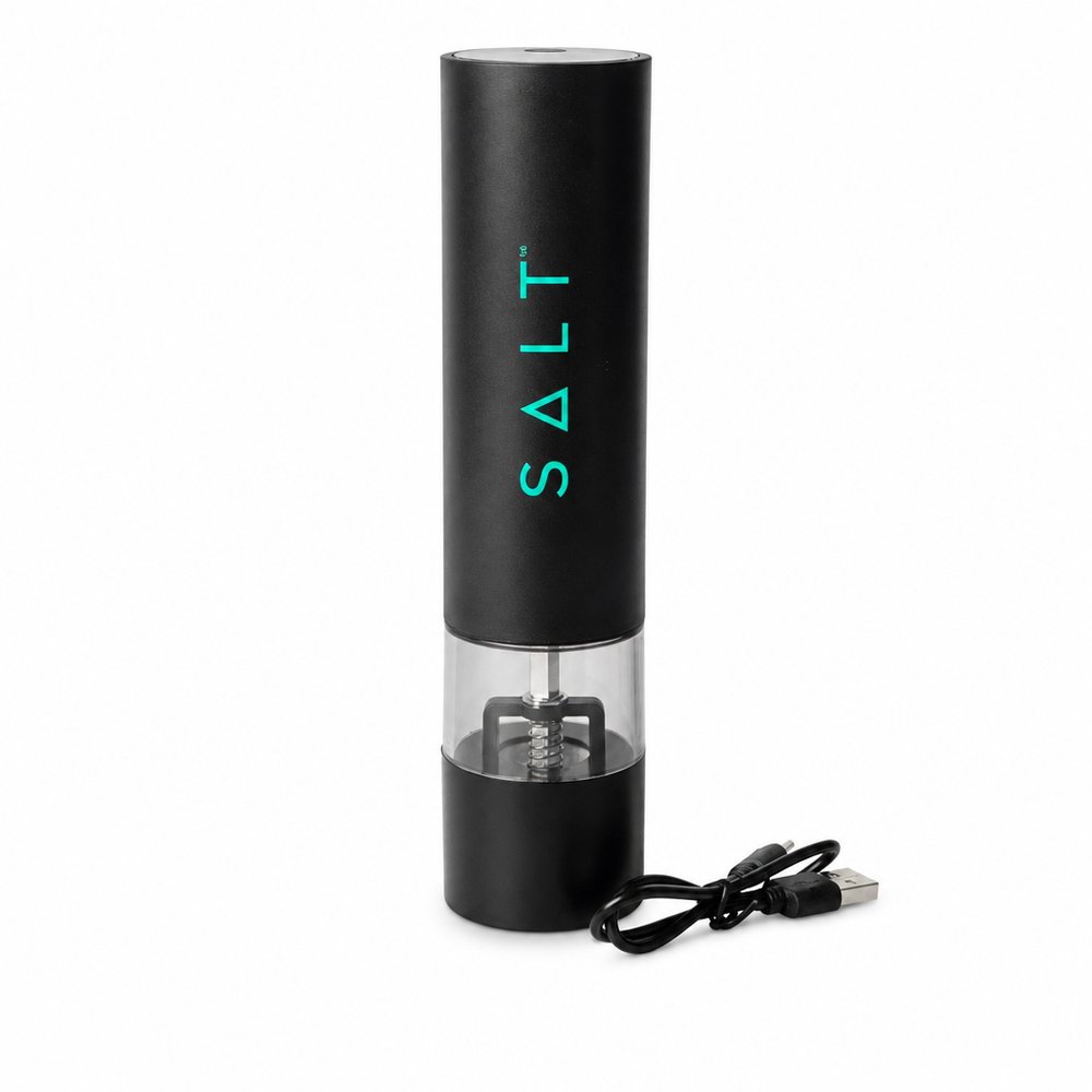 Rechargeable Pepper & Salt Grinders (Electric, Ceramic Core)