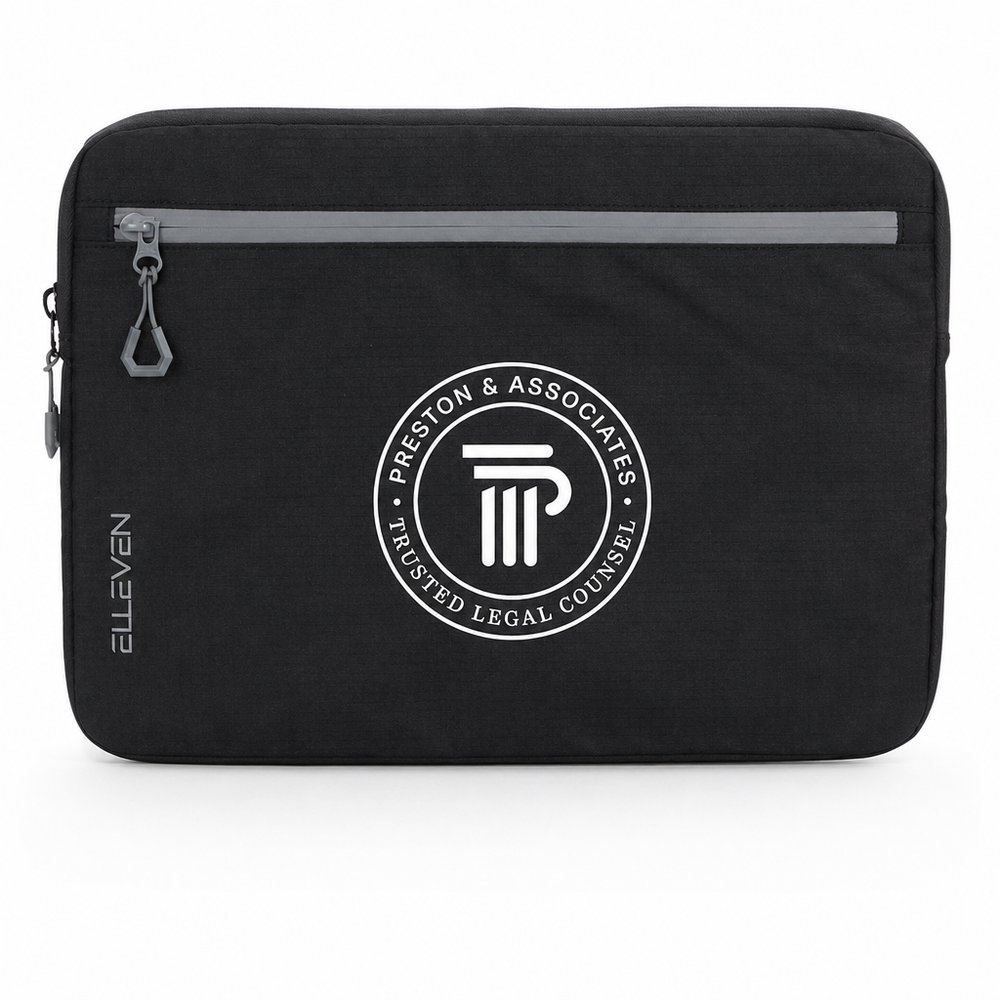 Elleven Recycled 16" Laptop Sleeves (600D rPET, Dual-Zip)