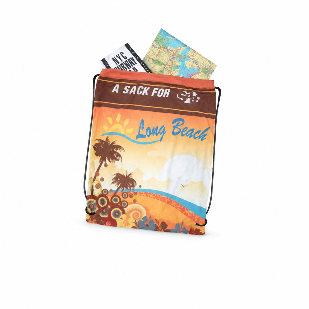 Custom Printed Microfibre Drawstring Event Bag